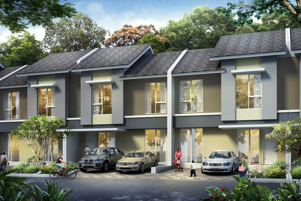 foto tampak rumah tipe FRESSIA perumahan SERPONG JAYA THE VIEW