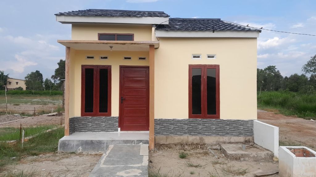 foto tampak rumah tipe SUBSIDI perumahan ZULLIA INSANI