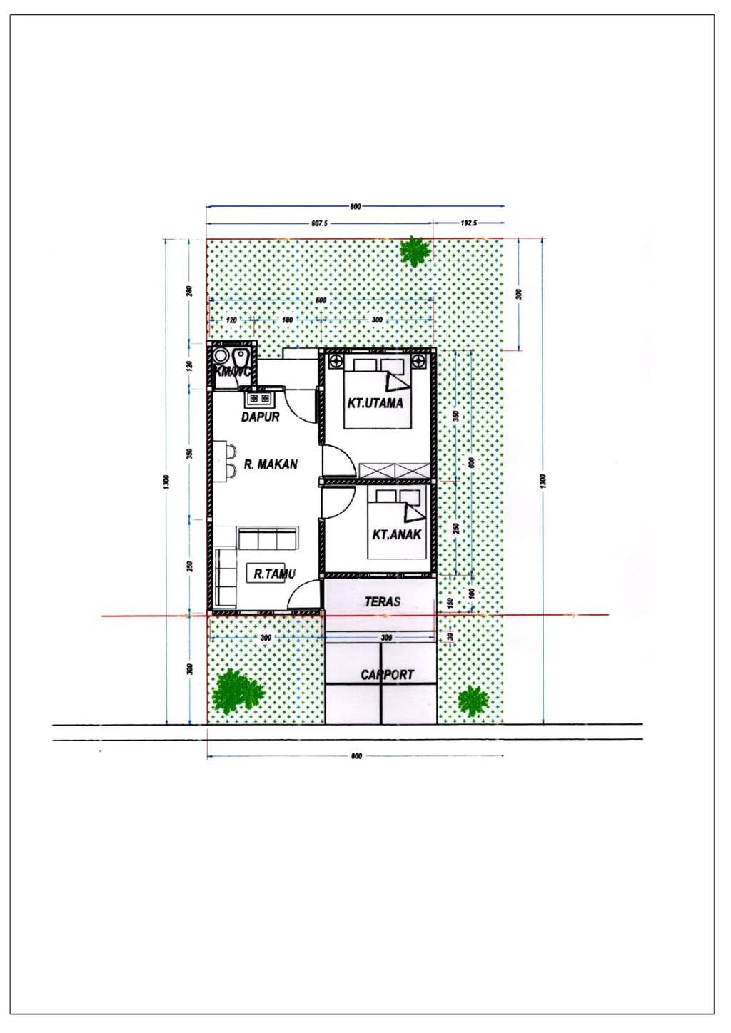 foto denah rumah tipe 36 perumahan PERUMAHAN JAYA BERLIAN REGENCY