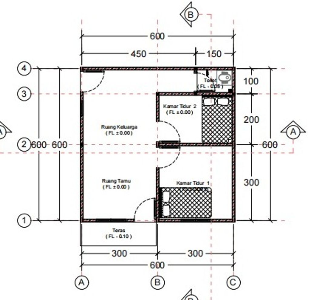 foto denah rumah tipe SUBSIDI perumahan ZULLIA INSANI