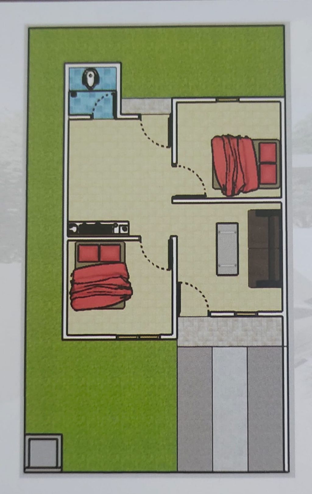 foto denah rumah tipe RSH perumahan HARMONI RESIDENCE