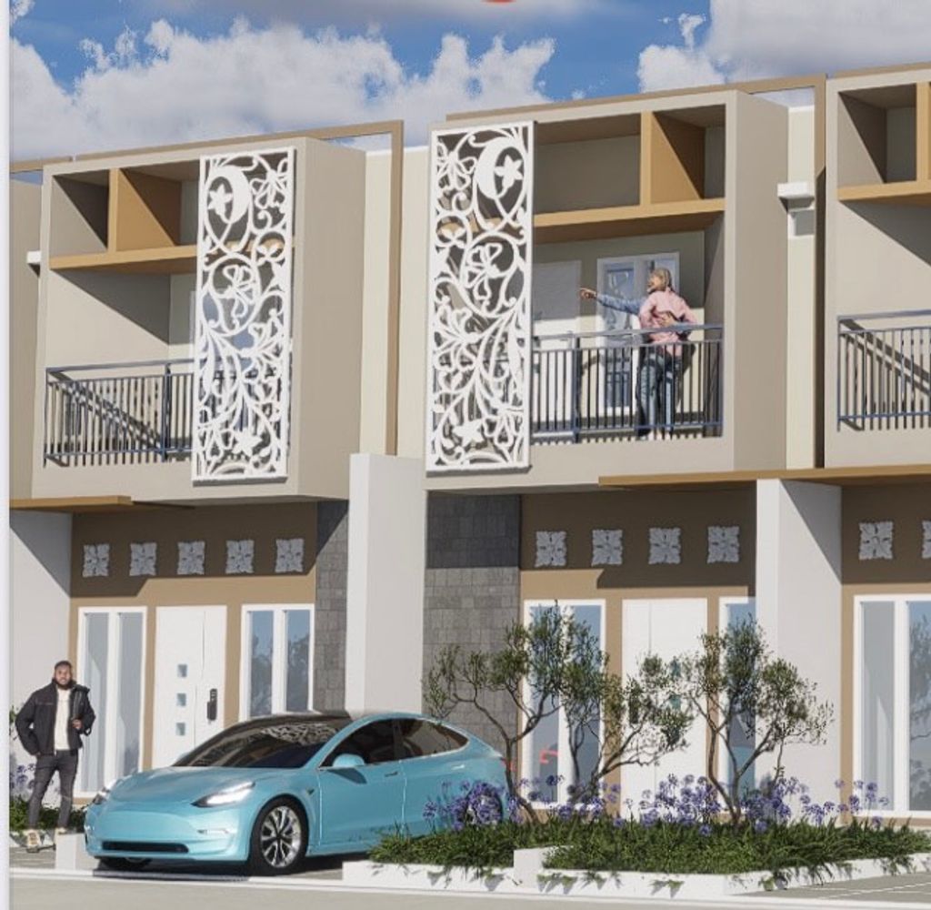 foto tampak rumah tipe CONCERTO perumahan CENTER PARK MELODY