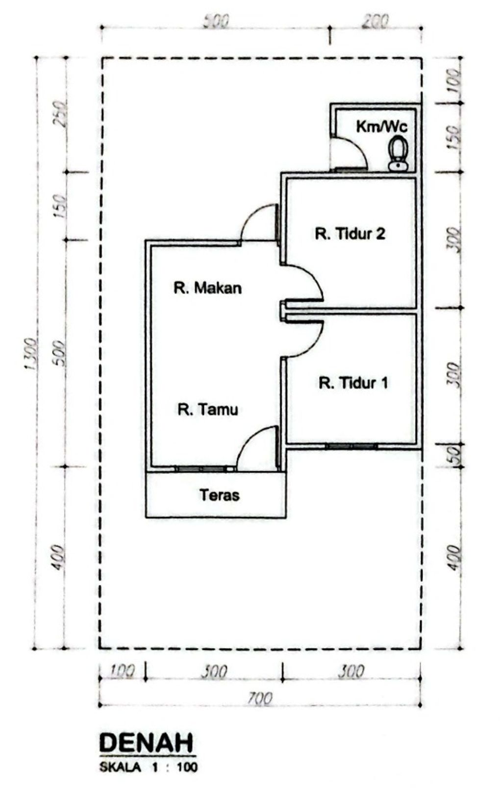 foto tampak rumah tipe 36 perumahan ASRI PERMAI 3