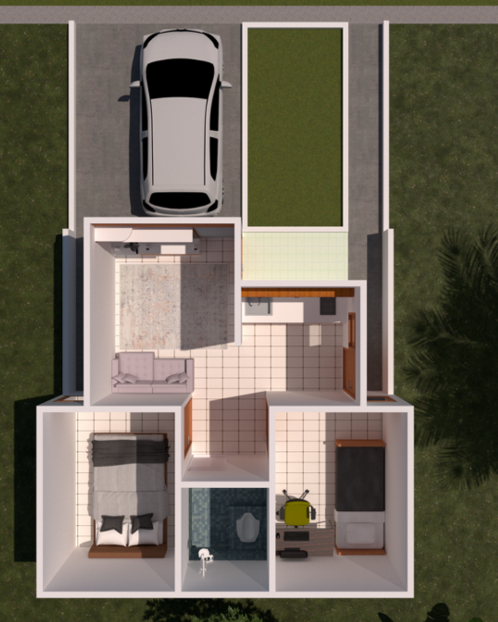 foto denah rumah tipe 30/60 perumahan BAROKAH REGENCY JATINANGOR