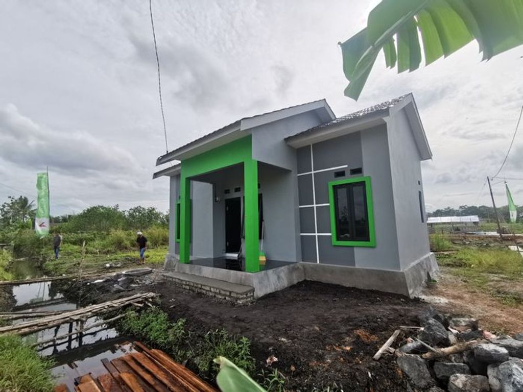 foto tampak rumah tipe 36 (2025) perumahan Griya Kareema Landasan Ulin