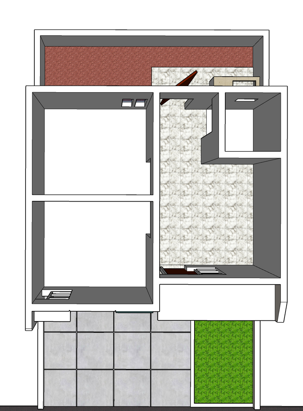 foto denah rumah tipe komersil perumahan Green Permata Residences