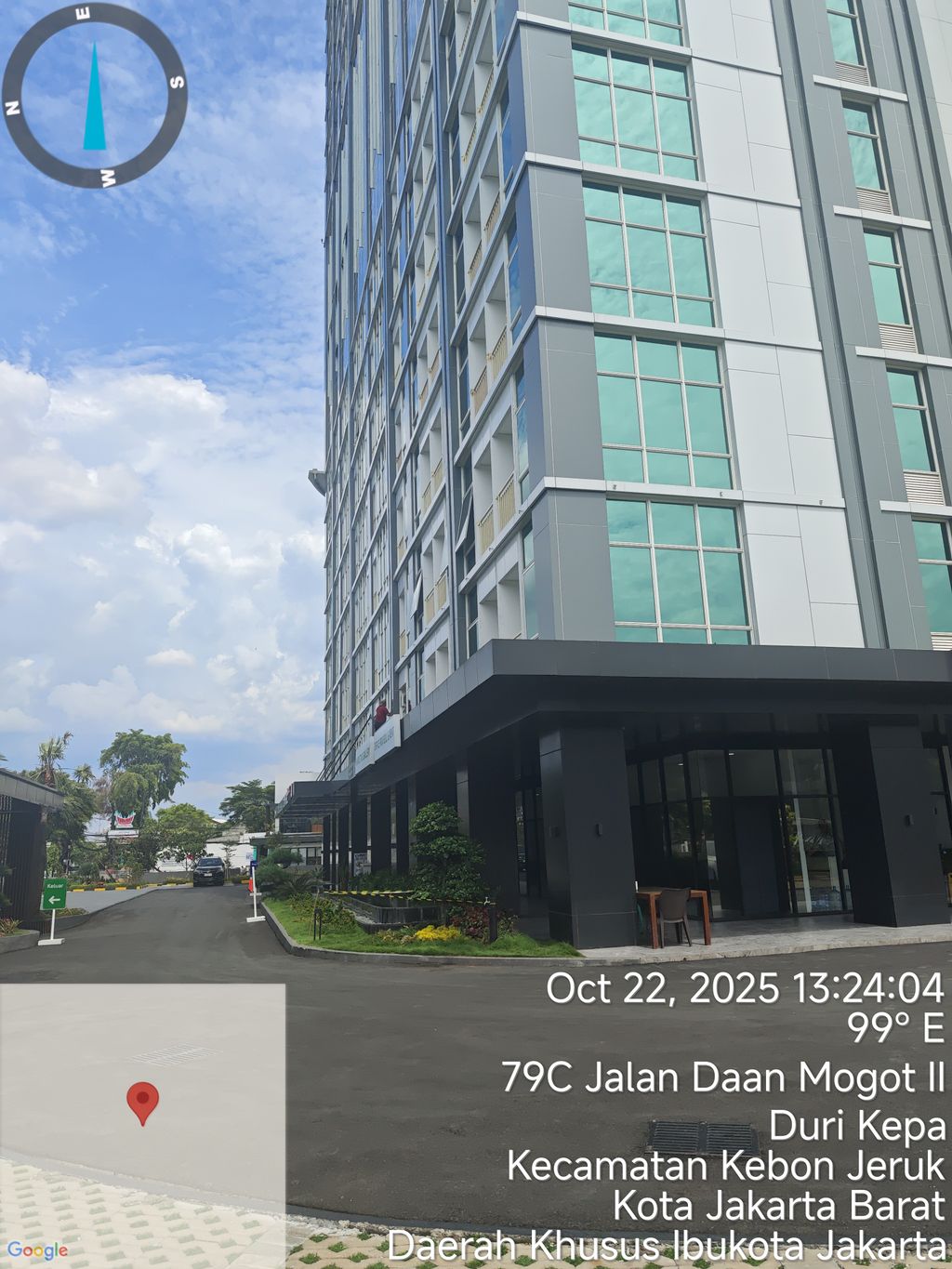 foto posisi tengah perumahan APARTEMEN B RESIDENCE GROGOL