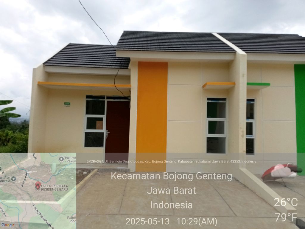 foto tampak rumah tipe komersil perumahan Green Permata Residences