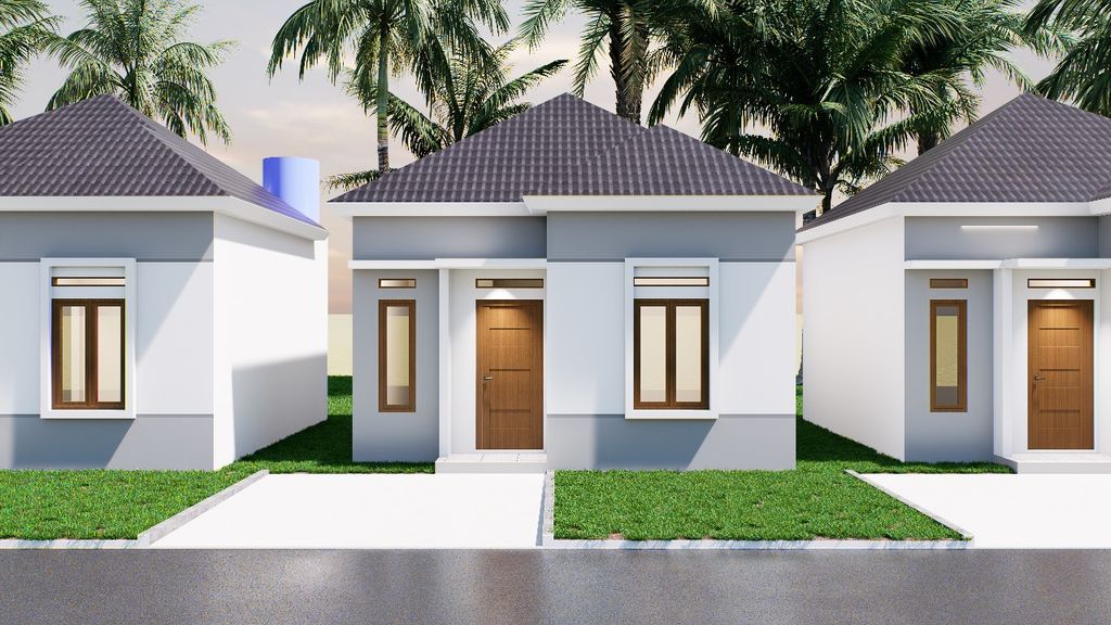 foto tampak rumah tipe 36 perumahan Puri Kerinci