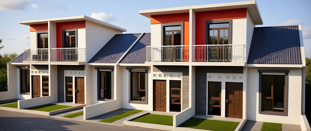 foto tampak rumah tipe Cluster Alegria perumahan PERUMAHAN ALEGRIA