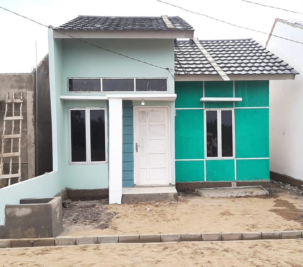 foto tampak rumah tipe RSH perumahan Griya Permata Serang  3