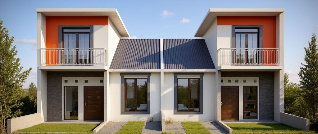 foto tampak rumah tipe Cluster Alegria perumahan PERUMAHAN ALEGRIA