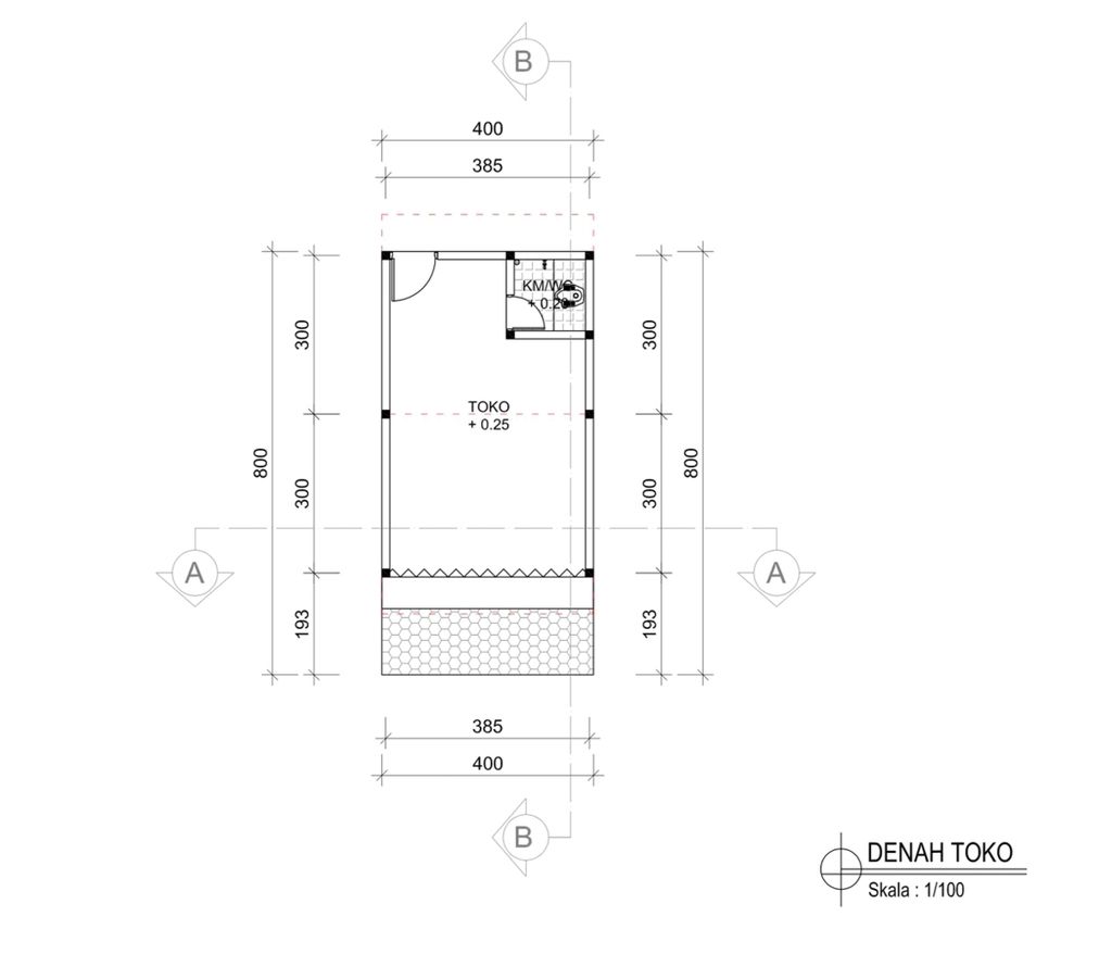 foto denah rumah tipe KIOS perumahan GRIYA WRINGIN ASRI