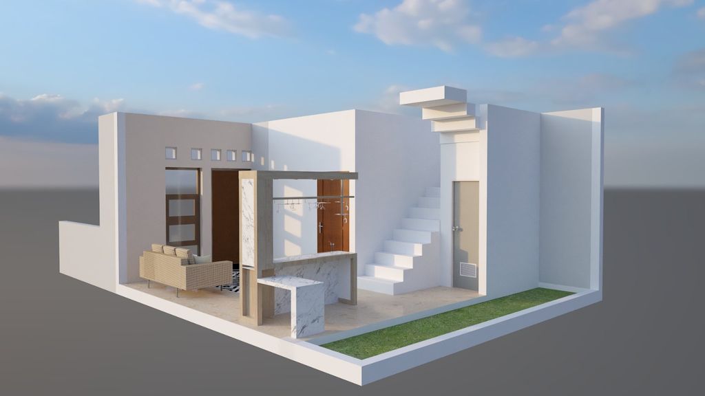 foto denah rumah tipe Cluster Alegria perumahan PERUMAHAN ALEGRIA