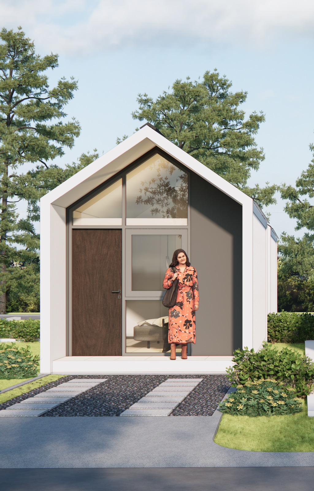 foto tampak rumah tipe Kameswara/V/7 perumahan Kota Kertabumi Karawang Barat