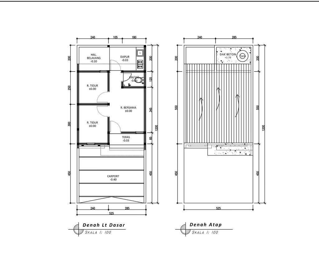 foto denah rumah tipe 30 1 Lantai Landed (344) perumahan G-Land Padalarang Valley