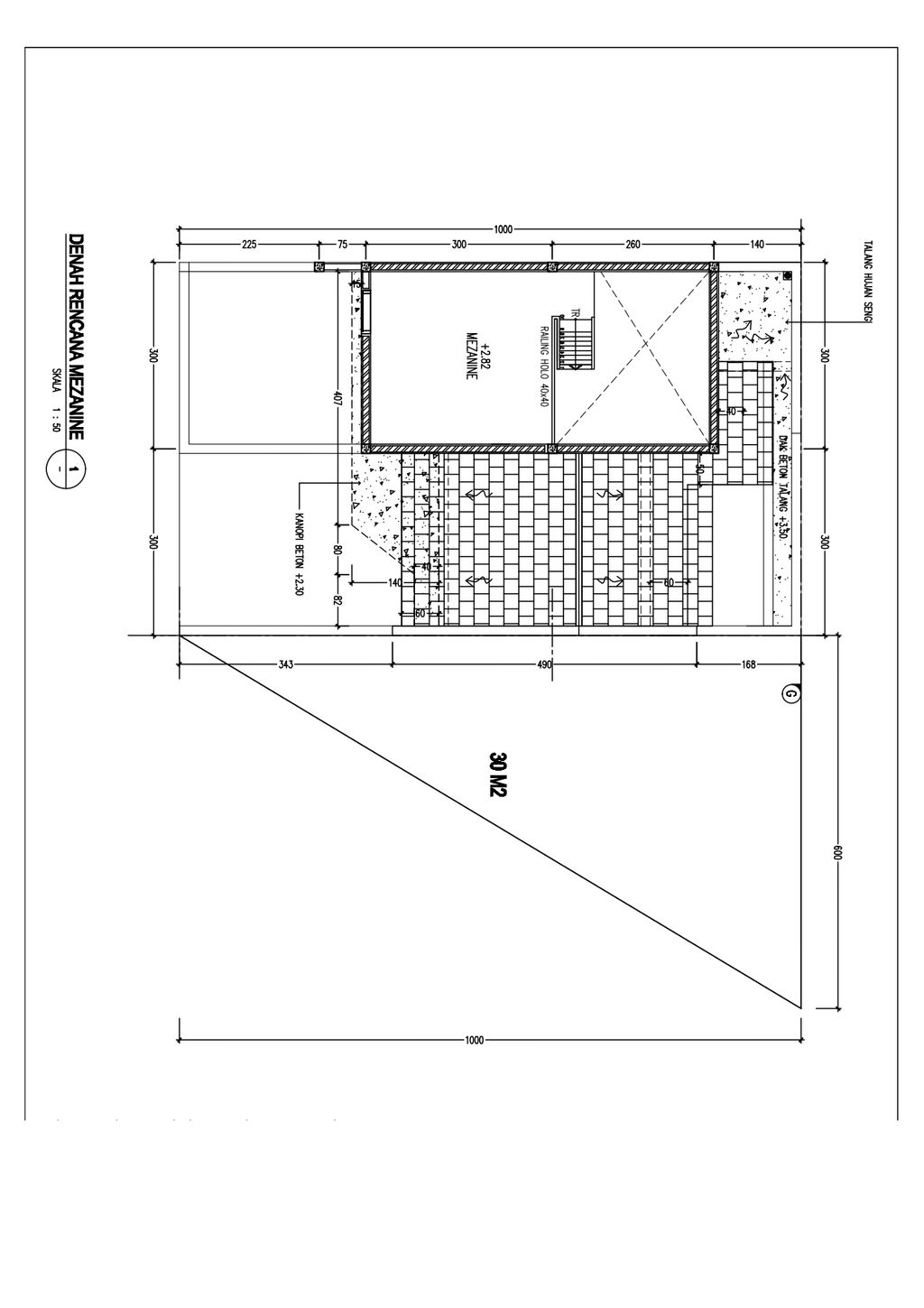 foto denah rumah tipe MEZZANINE (45/90) perumahan PANORAMA TAMAN SARI