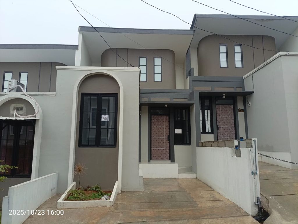 foto tampak rumah tipe 30 1 Lantai - Cozy Level (252) perumahan Bukit Sukanagara Resort