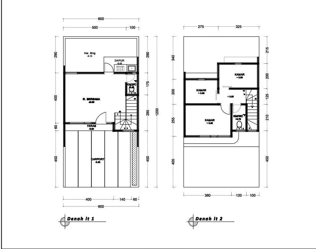 foto denah rumah tipe 57 Compact High Ceiling (3KT) (593) perumahan G-Land Ciwastra Park 2