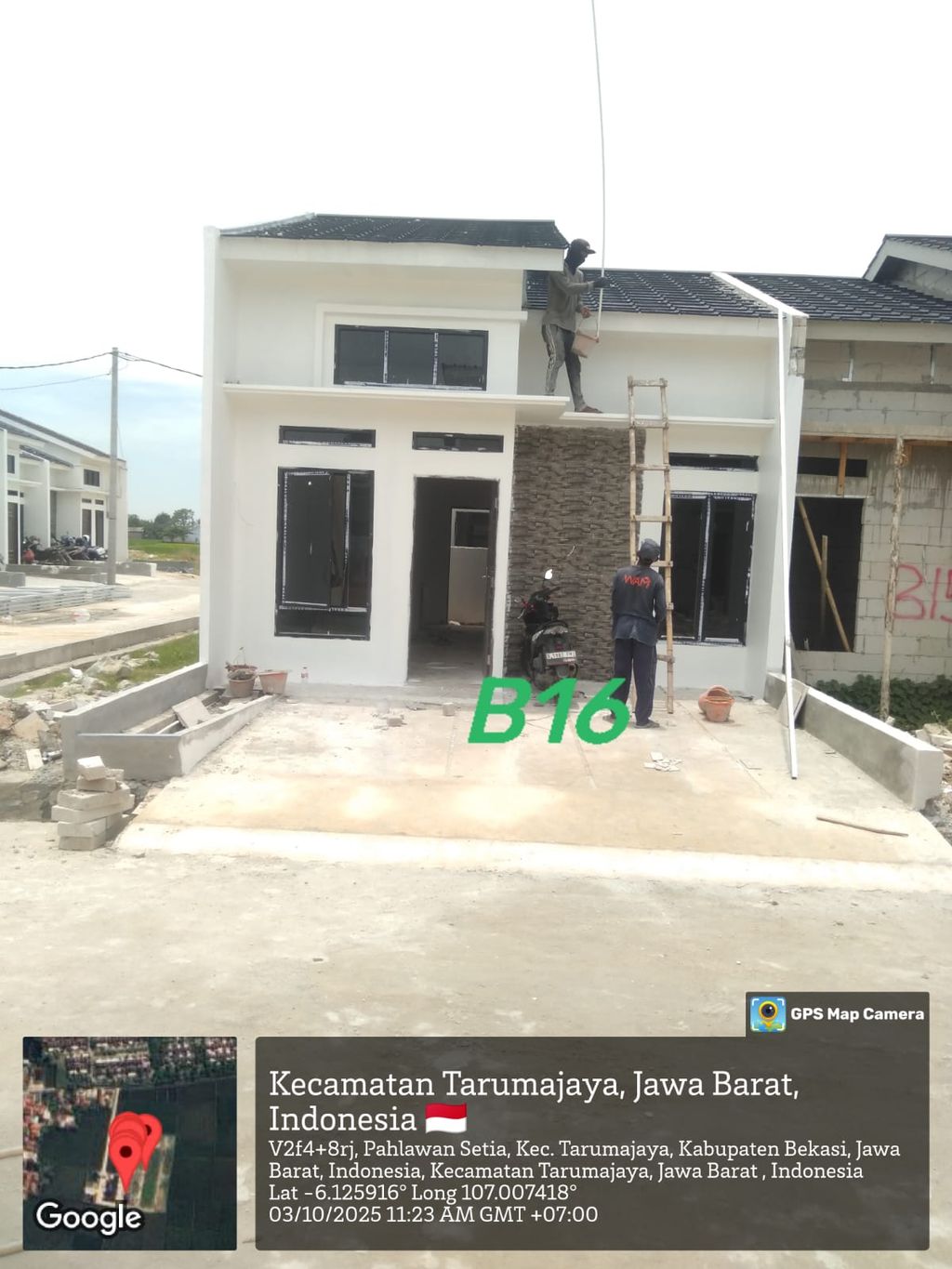 foto tampak rumah tipe 40/96 perumahan Asteria Residence