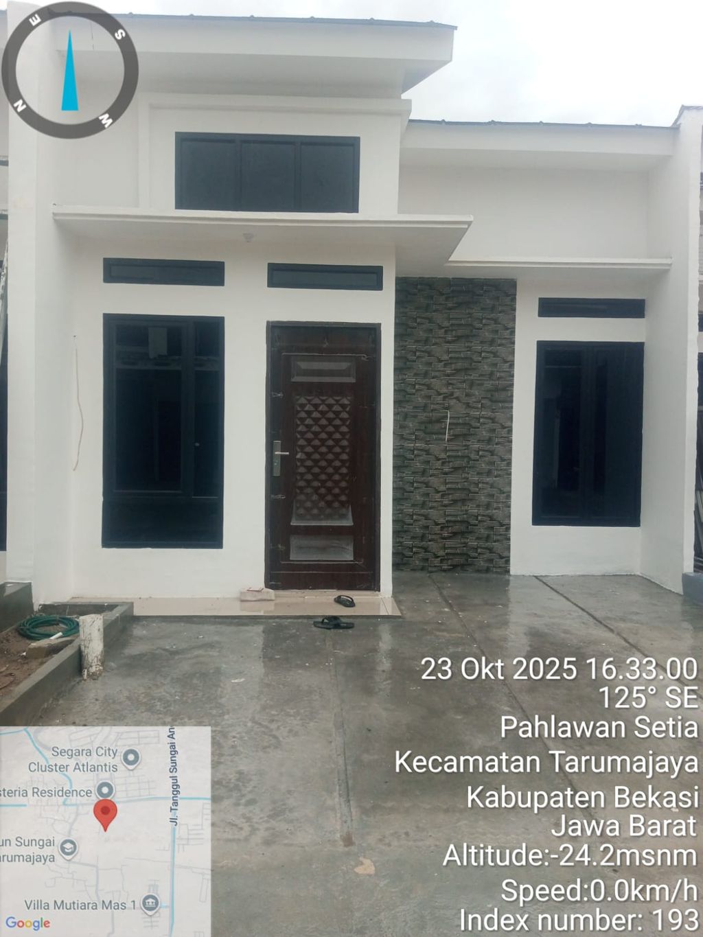 foto tampak rumah tipe 36/60 perumahan Asteria Residence