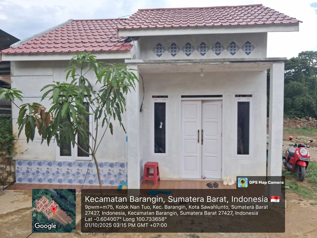 foto tampak rumah tipe 36/108 perumahan CITRA ALAM PERMAI VII