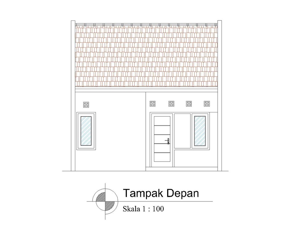foto tampak rumah tipe T-36 B perumahan BULAN TERANG UTAMA DAN KAWASAN NEW CITY MALANG