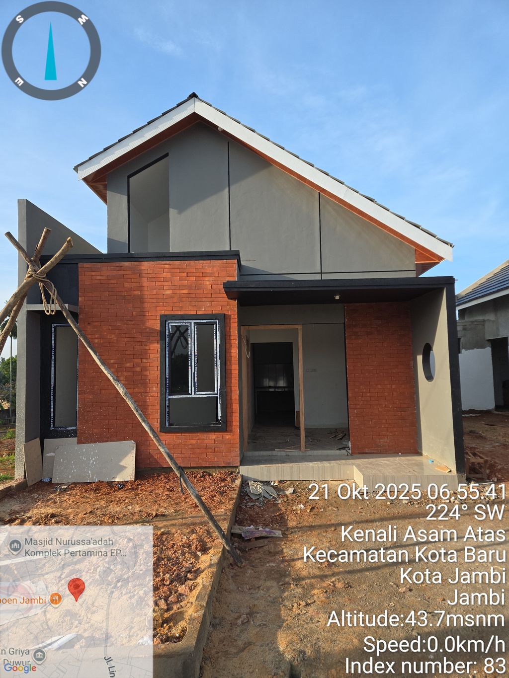 foto tampak rumah tipe 48/100 perumahan GREEN NISKALA