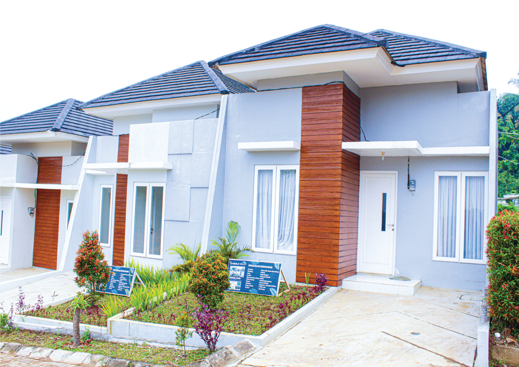 foto tampak rumah tipe Garuda perumahan AquilaValley