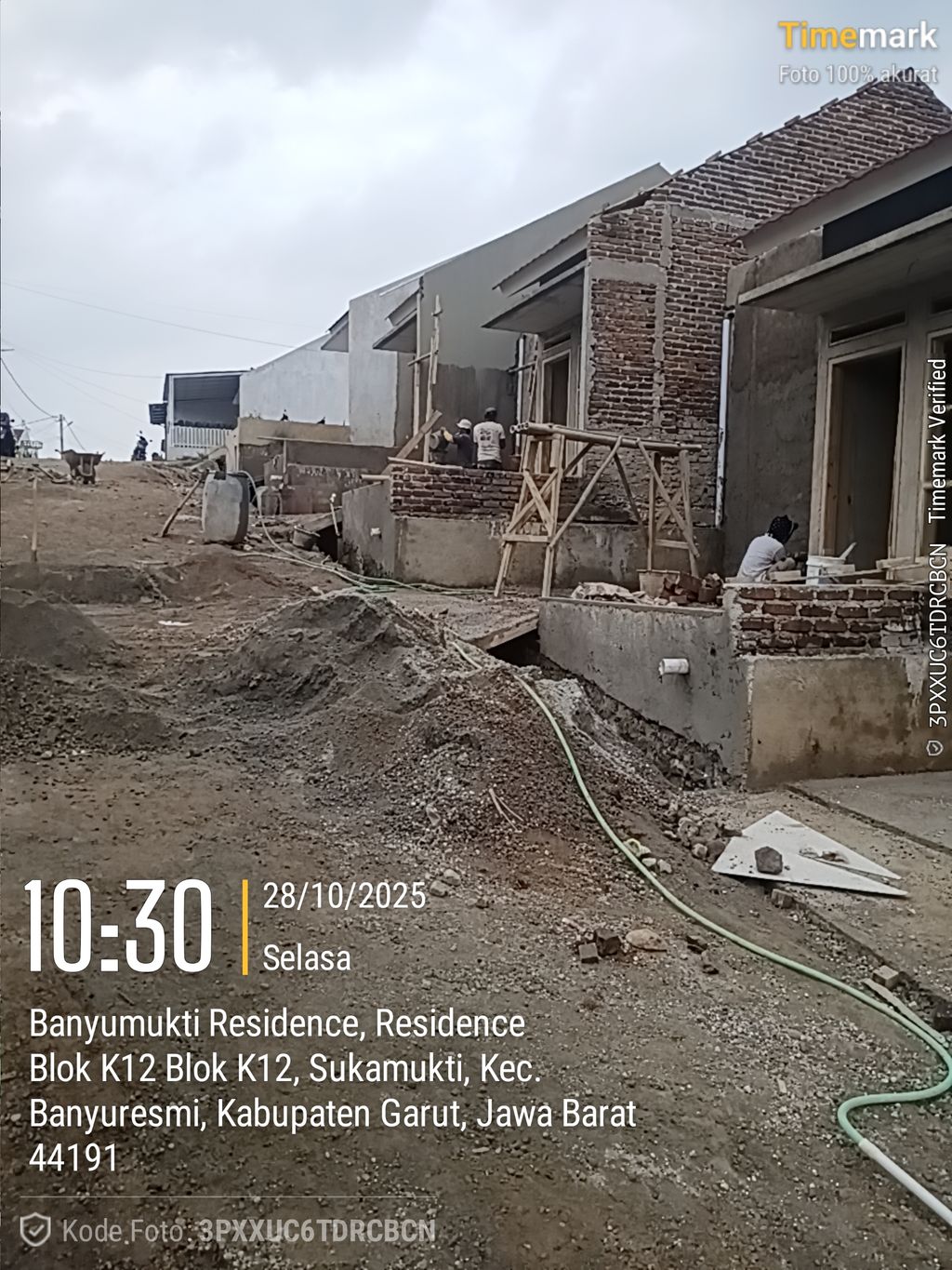 foto posisi tengah perumahan BANYUMUKTI RESIDENCE TAHAP 3