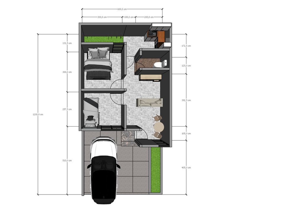 foto denah rumah tipe NEW ORCHID perumahan Bumi Rakata Asri 2