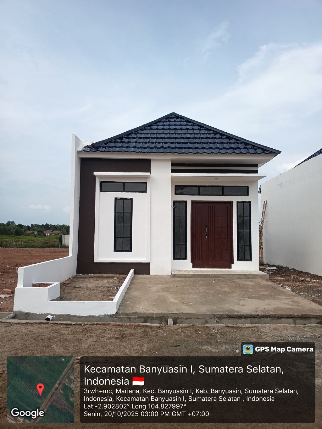 foto tampak rumah tipe 36 perumahan Razka Residence