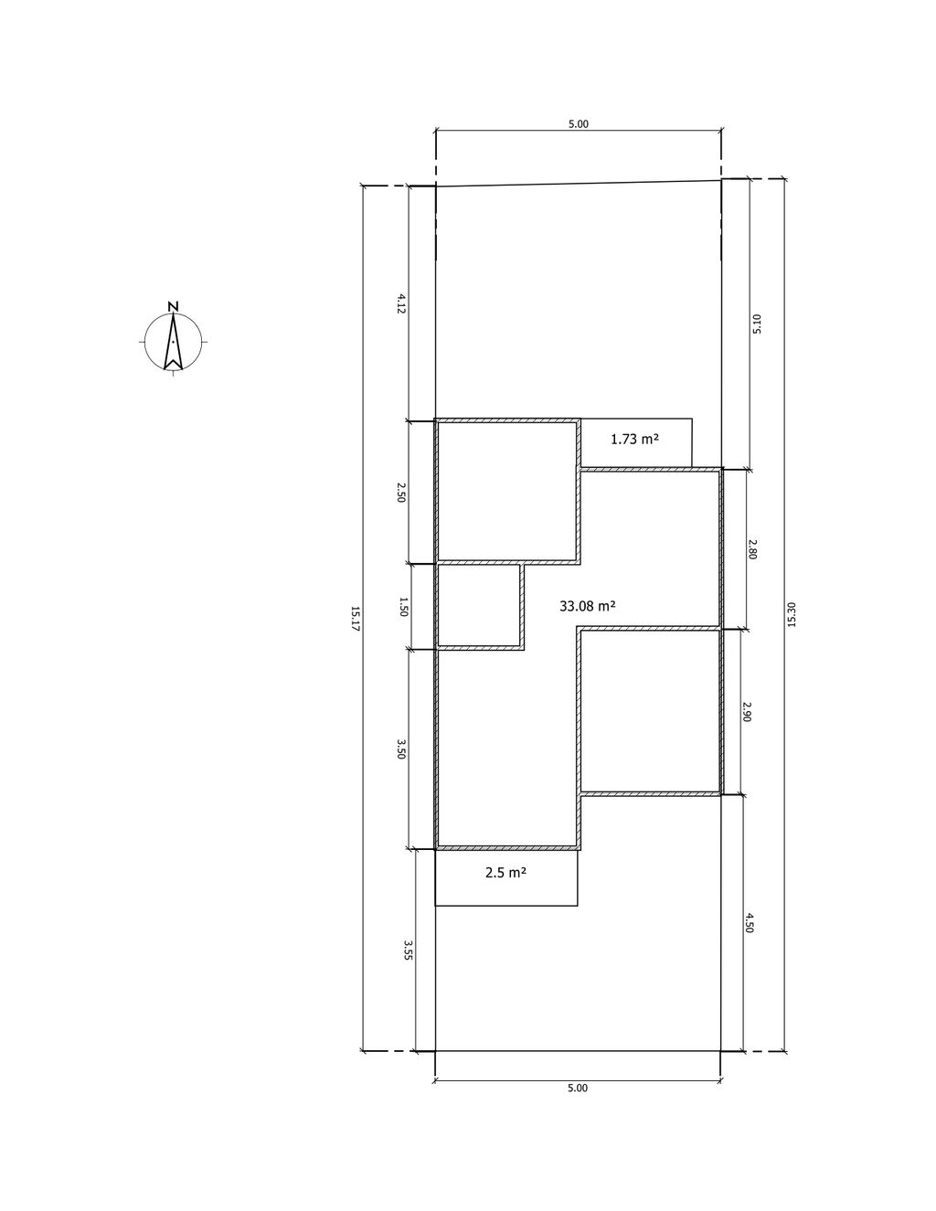 foto denah rumah tipe 36/76 perumahan DELISHA