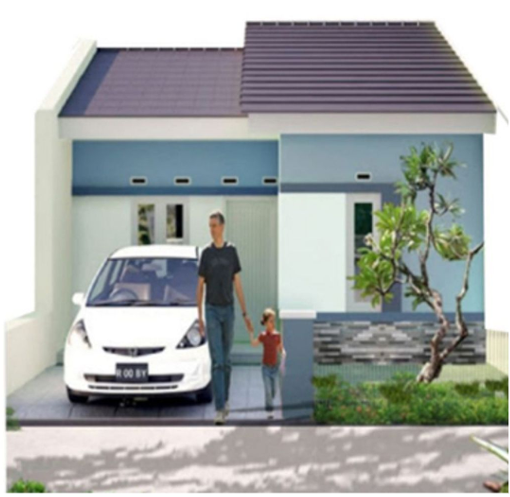 foto tampak rumah tipe 36 perumahan RATU PERMAI RESIDENCE 4