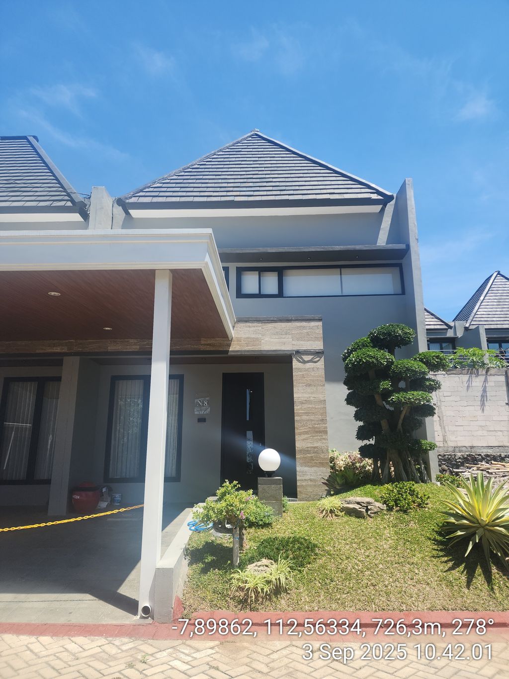 foto tampak rumah tipe N-8 PGR perumahan PERMATA REGENCY TAHAP 2