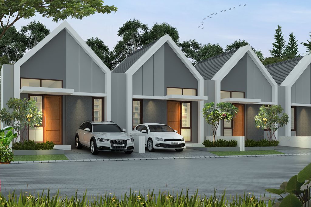 foto tampak rumah tipe 30/60 perumahan MENANG VIEW