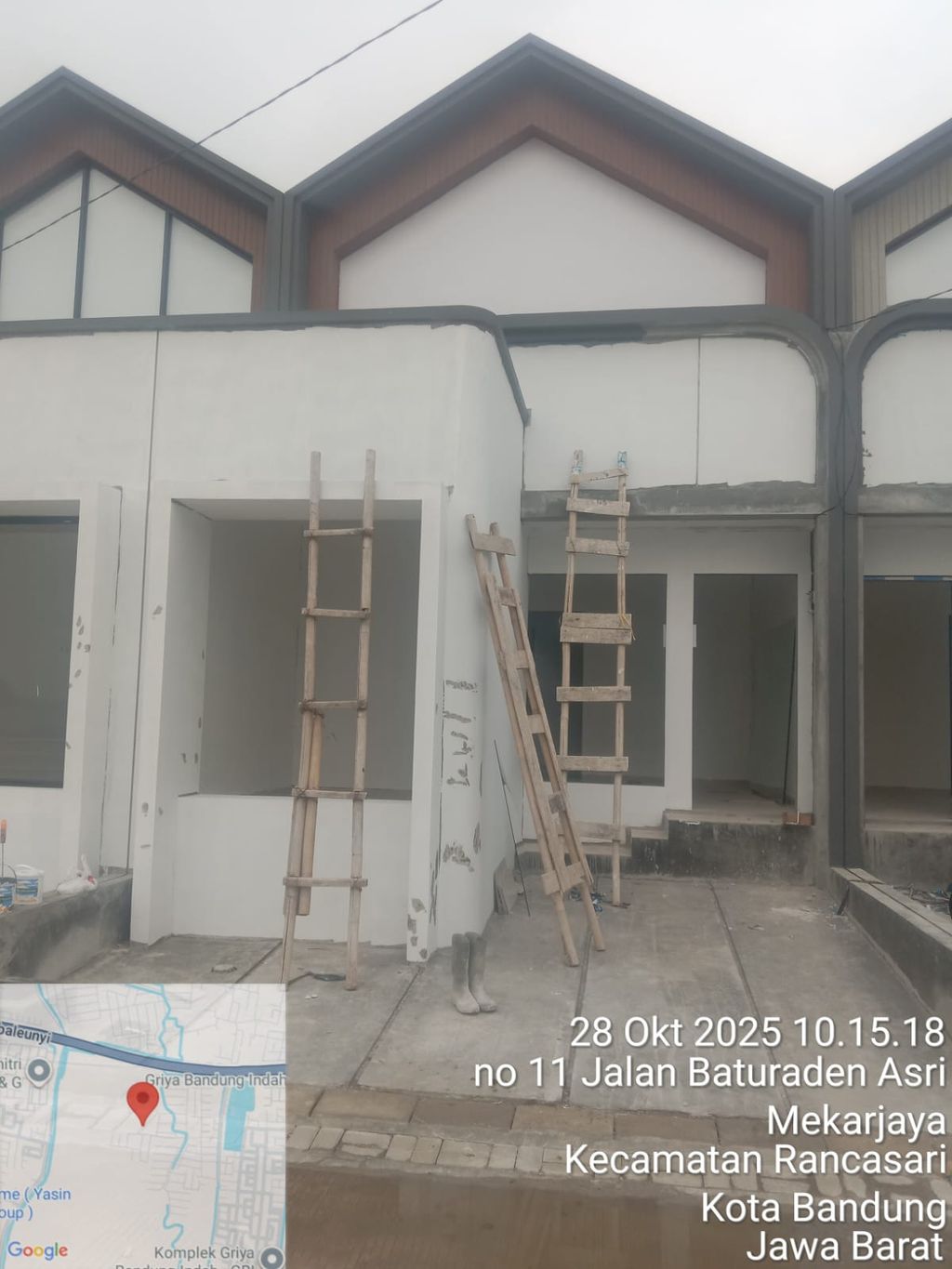 foto tampak rumah tipe 38 1 lantai (391) perumahan G-Land Ciwastra Park 2