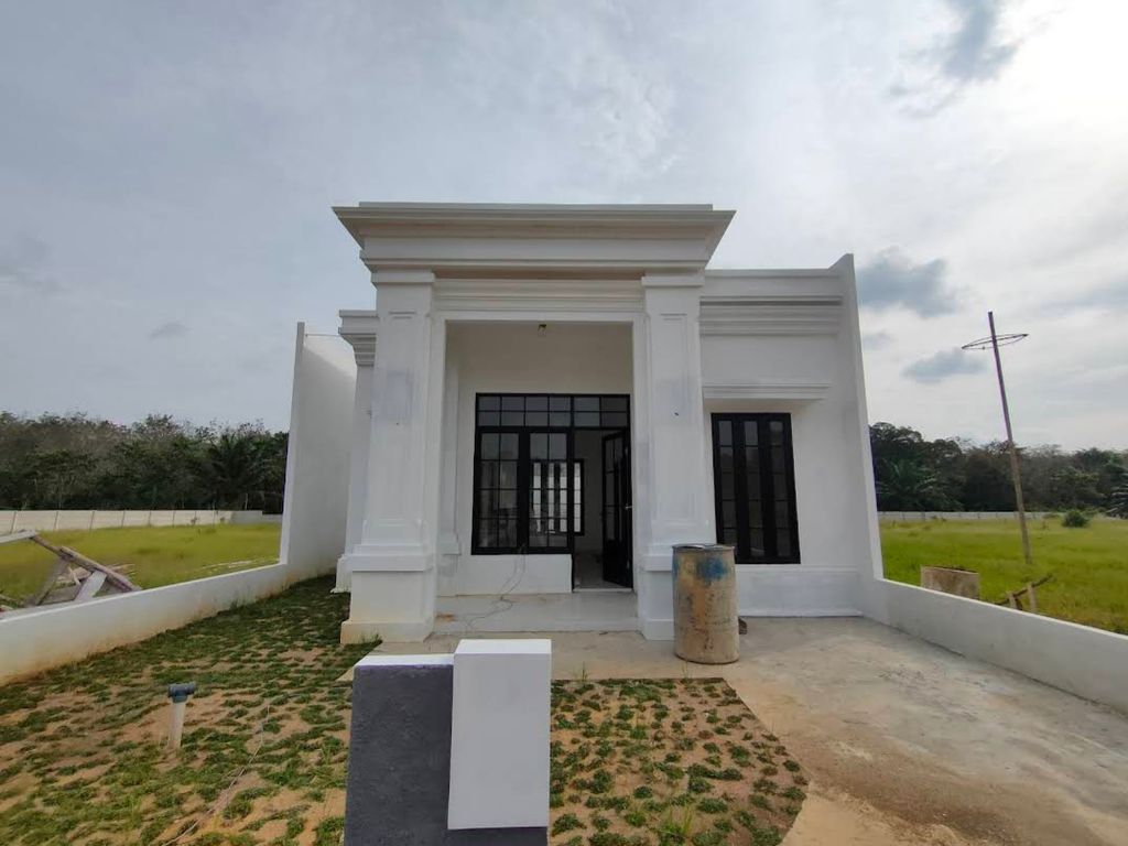 foto tampak rumah tipe JASMINE 45 perumahan CLUSTER JASMINE TYPE 45