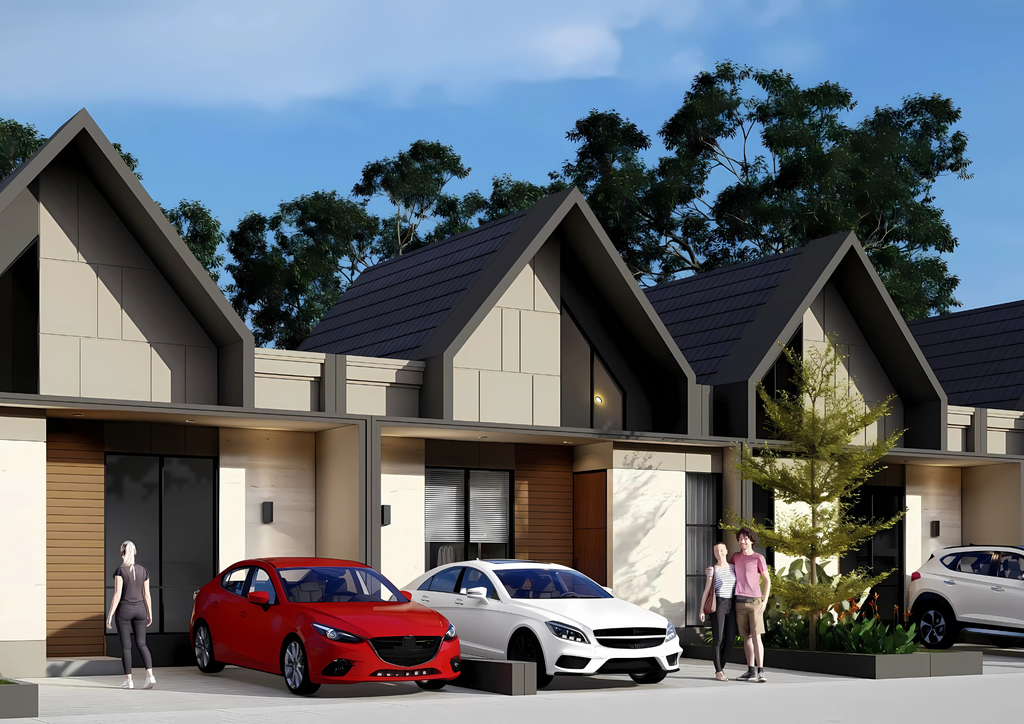 foto tampak rumah tipe NEW ORCHID perumahan Bumi Rakata Asri 2
