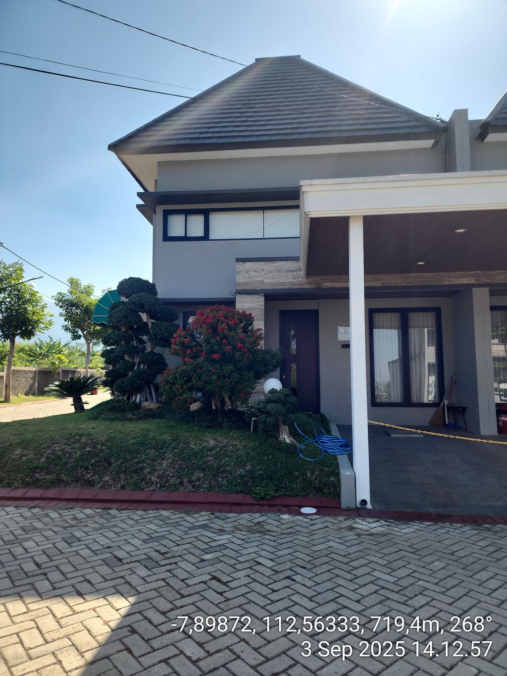foto tampak rumah tipe N-9 PGR perumahan PERMATA REGENCY TAHAP 2