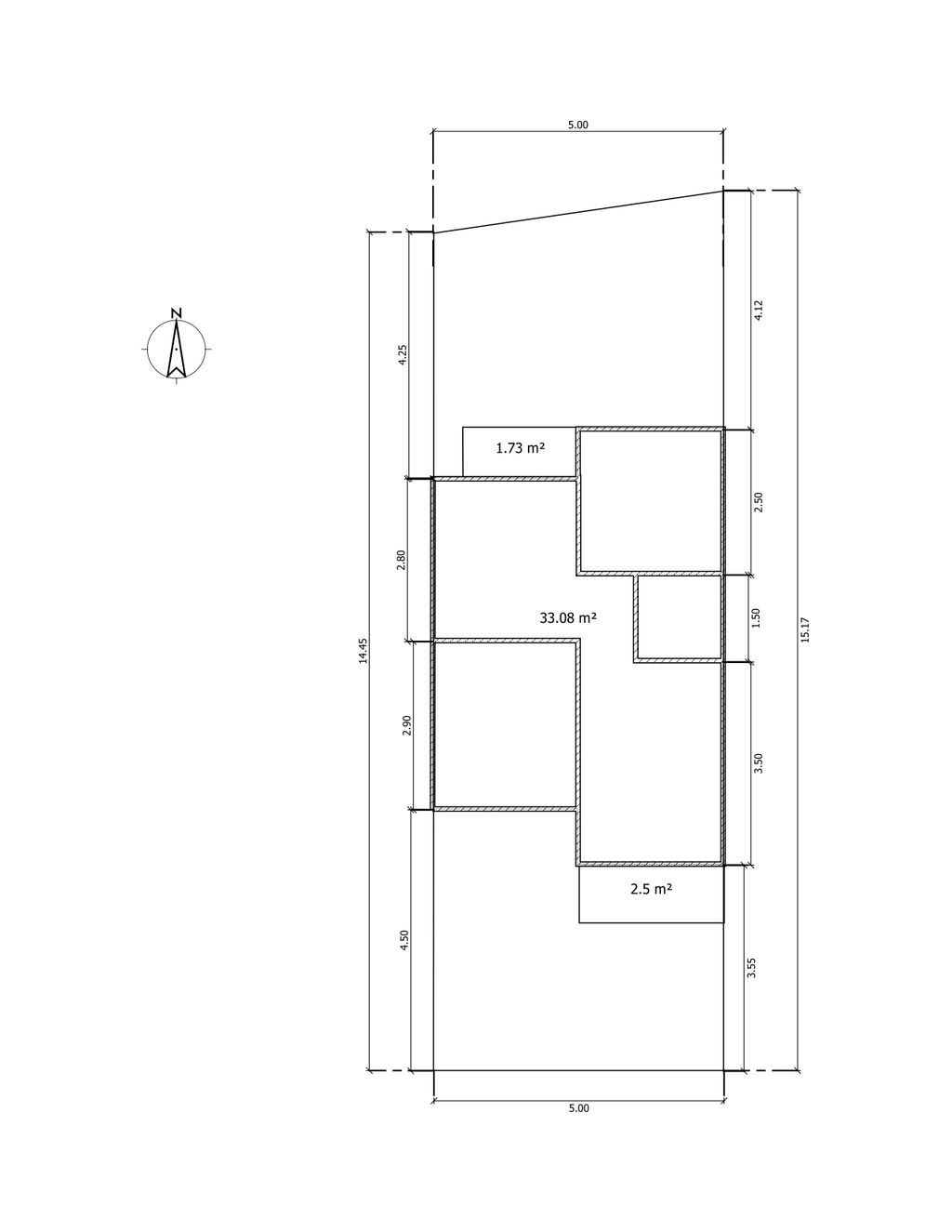foto denah rumah tipe 36/73 perumahan DELISHA