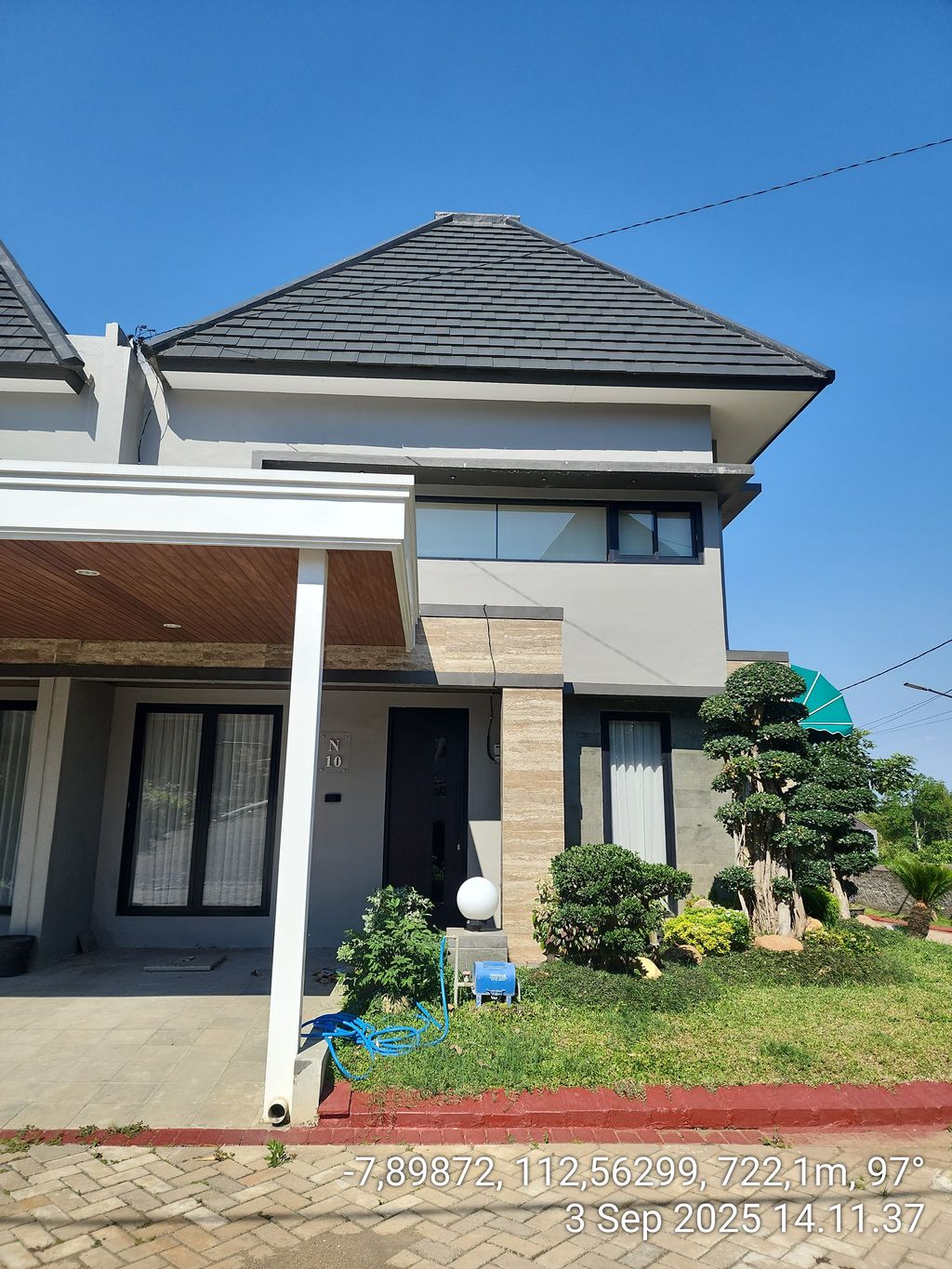 foto tampak rumah tipe N-10 PGR perumahan PERMATA REGENCY TAHAP 2