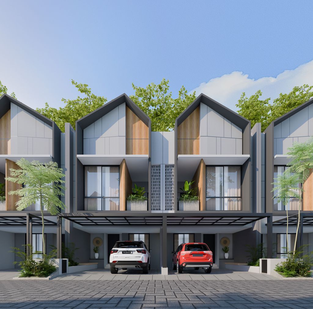 foto tampak rumah tipe 109 perumahan Sanatha Land Mayang