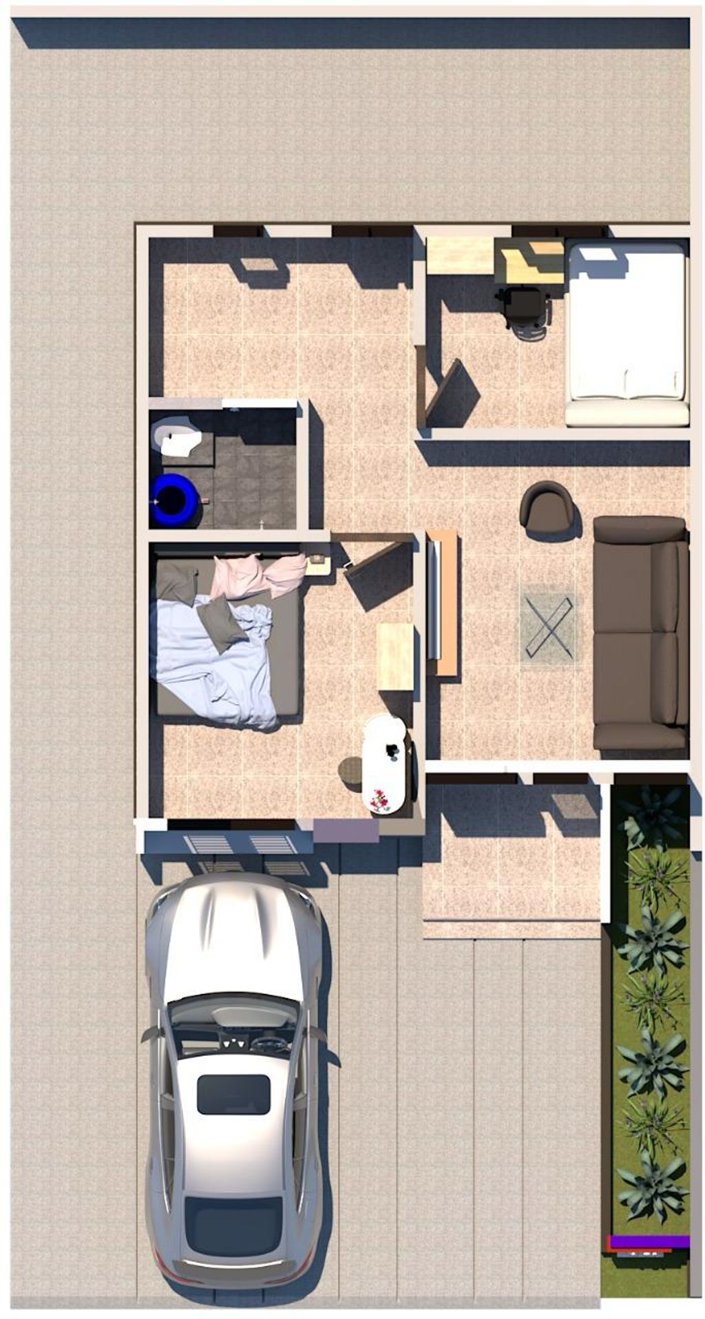 foto denah rumah tipe 36 perumahan CEMARA ASRI TIBANG 3