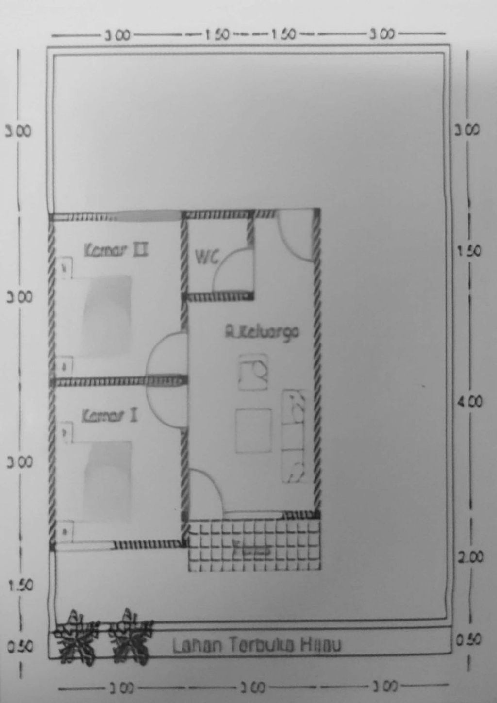 foto denah rumah tipe 36 subsidi perumahan Perumahan Taman Budi Luhur