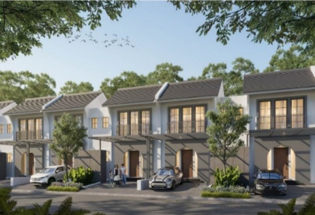 foto tampak rumah tipe Foxton B perumahan CITRAHARMONI - CLUSTER NEWYORK - CAMBRIDGE