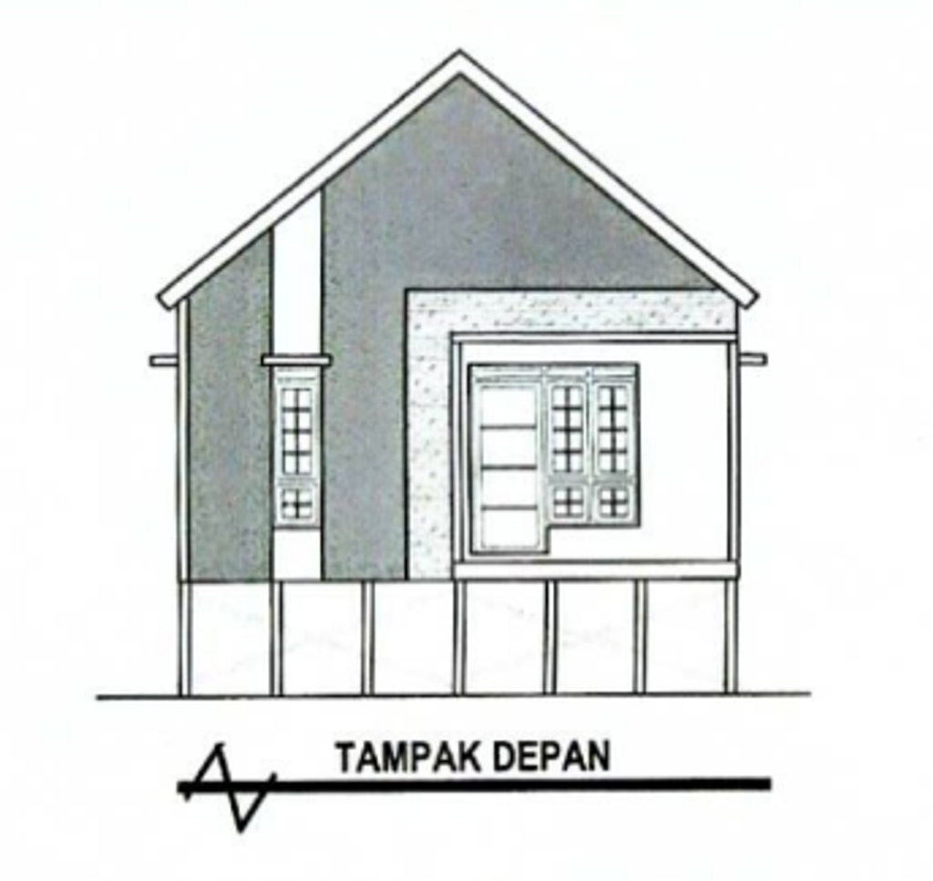 foto tampak rumah tipe 36 perumahan VILLA PERMATA MANARAP