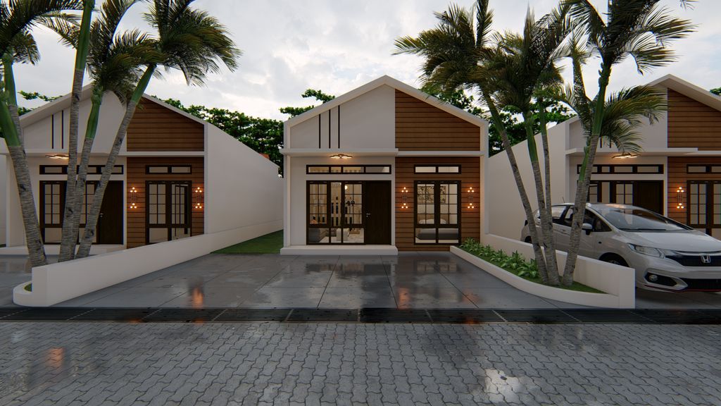 foto tampak rumah tipe 55 perumahan GRIYA KOYA PRATAMA