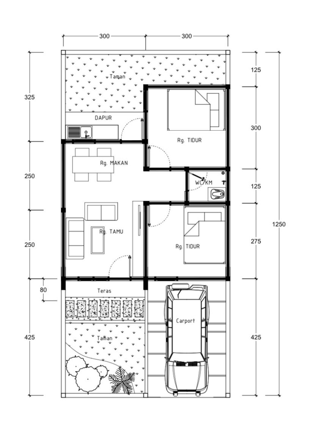 foto denah rumah tipe 36 perumahan Perumahan Fortuna Permai 2