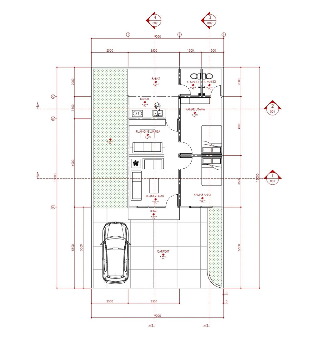 foto denah rumah tipe 55 perumahan GRIYA KOYA PRATAMA